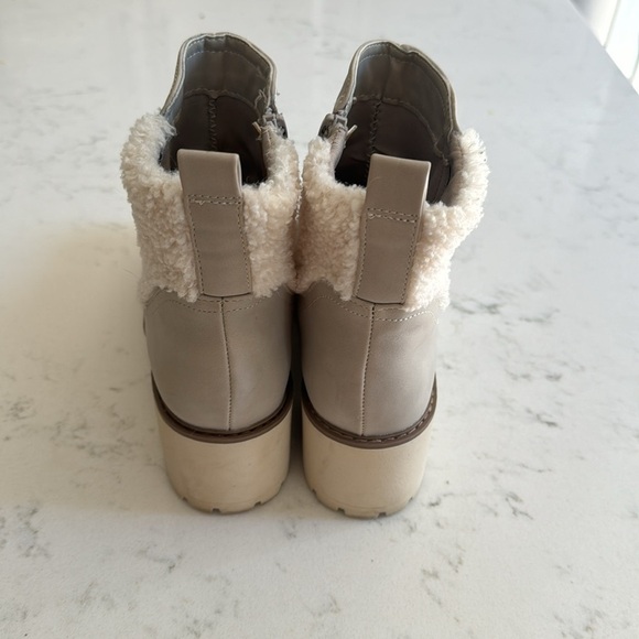 DV by Dolce Vita Sherpa Trim Faux Leather Cold Weather Ankle Boots - Picture 3 of 8